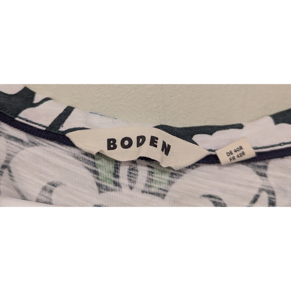 Boden Easy Notch Neck Cotton Jersey Pocket Dress Size 10 Regular - Picture 3 of 8